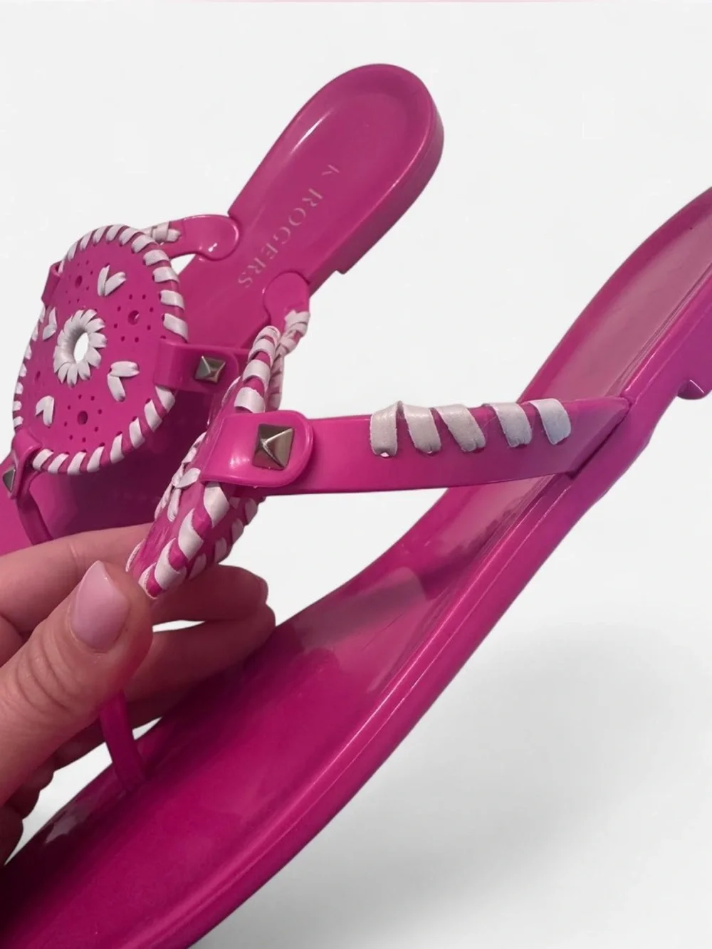 Jack Rogers Georgica Jelly Sandals - Pink - Picture 4 of 5